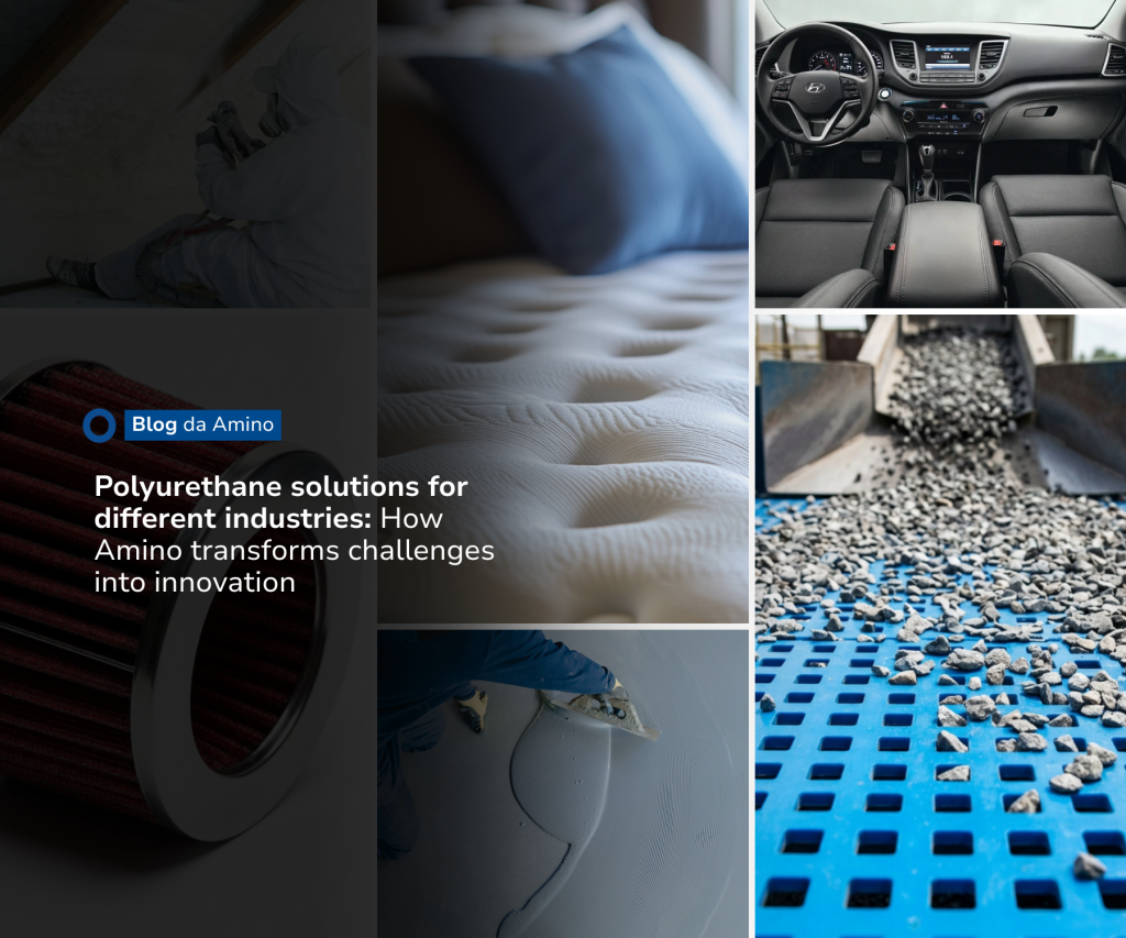Polyurethane applications in different industries developed by Amino.